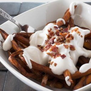 Campfire S'mores Sweet Potato Fries